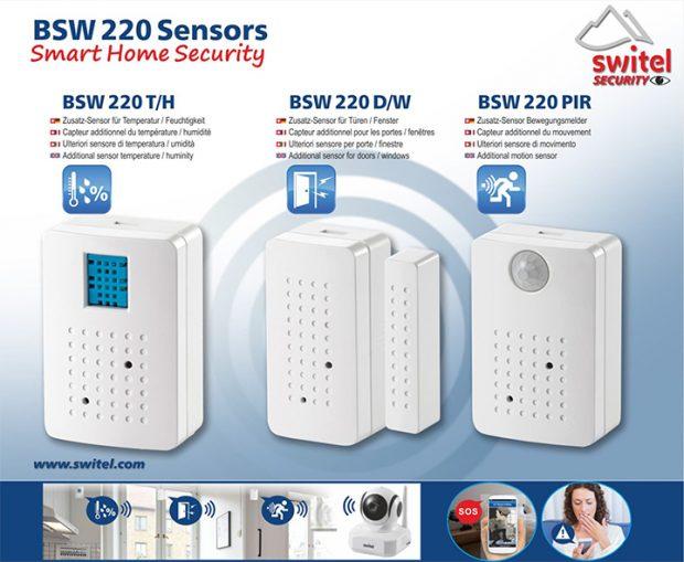 Die Sensoren des Smart Home Security Kit BSW 220
