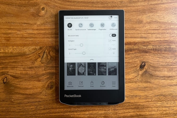 Leider besitzt das PocketBook keine Bluetooth-Funktion