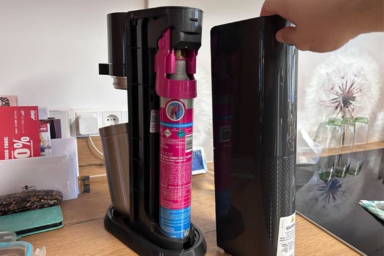 Im Inneren dieses Sprudler verbirgt sich ein Quick-Connect Zylinder
