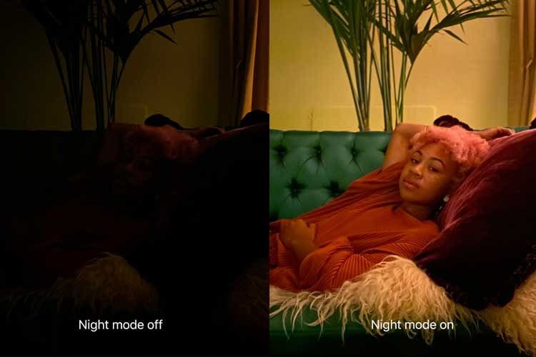 Der Nachtmodus der neuen iPhone 11 Smartphones sorgt für lichtstarke Fotos auch ohne Blitz