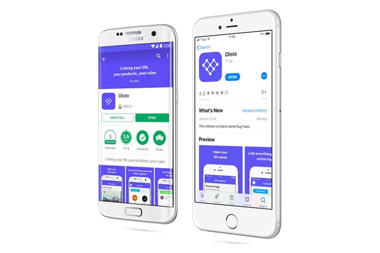 Die Olisto-App ist für iOS und Android verfügbar
