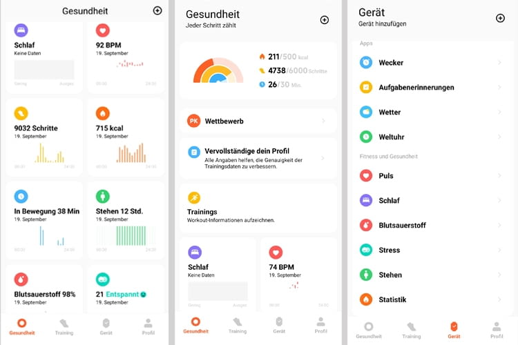 Per App lassen sich Daten auswerten oder persönliche Vorlieben einstellen