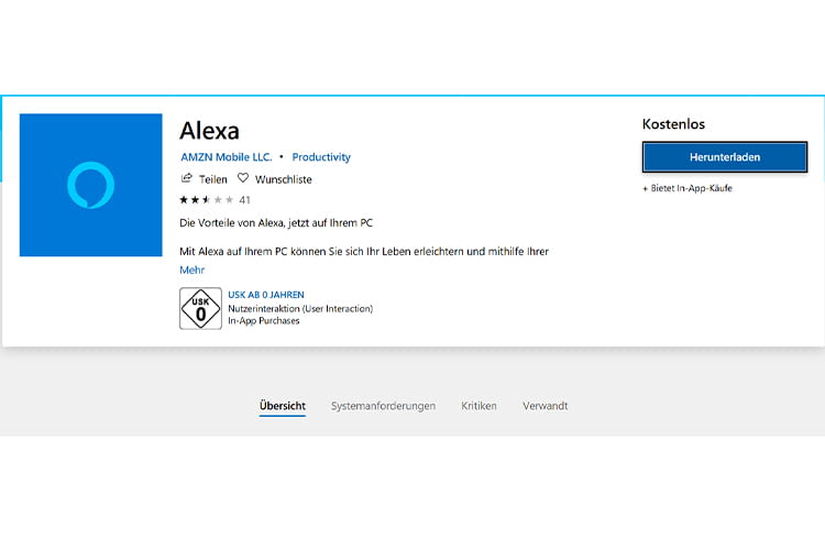 Die Alexa App im Windows Store: Jetzt ist Alexa auch mit Windows-Phones kompatibel