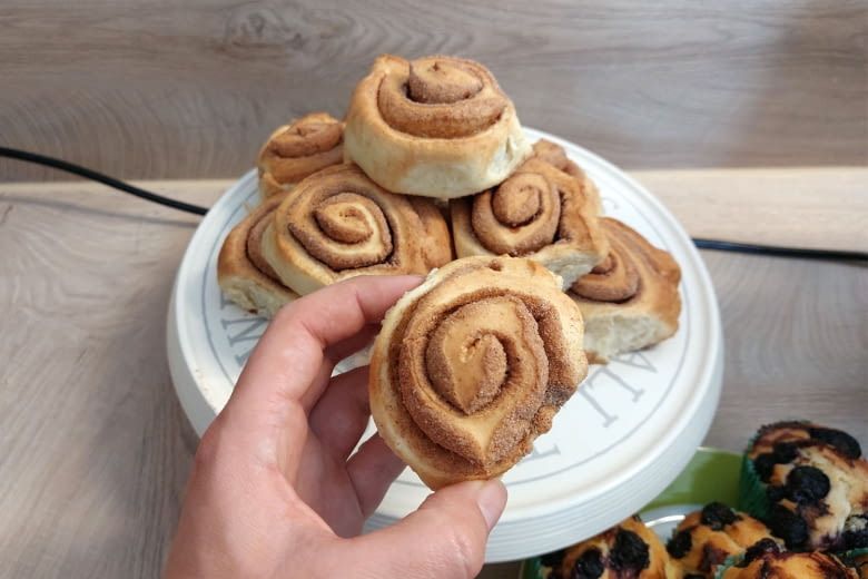 Trotz Startschwierigkeiten schmeckten die Zimtschnecken am Ende gut