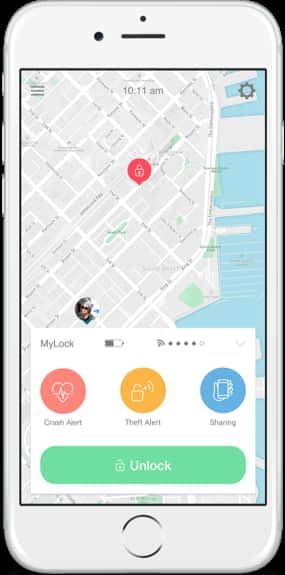 Ellipse Smart Bike Lock App mit Alarmfunktion