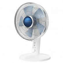 Leiser Tischventilator mit nur 38 dBA. Mit 4 individuell einstellbaren Geschwindigkeiten, inklusive Stille-Nacht-Modus und Turbo Boost.