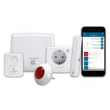 Starter Set für zuverlässige Überwachung. Intelligenter Alarm auf das Smartphone. Hohe Sicherheit durch AES-Verschlüsselung.