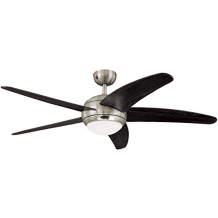Deckenventilator mit 132cm Durchmesser, 80 Watt, Fernbedienung mit 3 Stufen und Umschalter für Sommer- und Winterbetrieb.