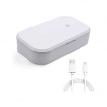 UV-C Desinfektionsbox mit zwei Programmen und Wireless Handy-Ladefunktion.