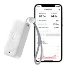 Outdoor Thermometer mit Feuchtigkeitsmessung, 120m Bluetooth Reichweite und Taupunkt- /VPD- & Absolute Feuchtigkeitssensor