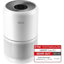 Luftreiniger mit H13 HEPA-Filter für Allergiker oder Raucherzimmer, guter Touch-Display, für bis zu 40 m²