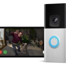 Smarte Video Türklingel mit Akku- und Stromnetzbetrieb , 160 Grad HD-Kamera (vertikal & horizontal), Alexa kompatibel