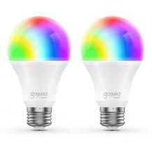 Mehrfarbige, dimmbare LED Glühbirne; kompatibel mit Google Assistant und Amazon Alexa, funktionsfähig ohne Hub