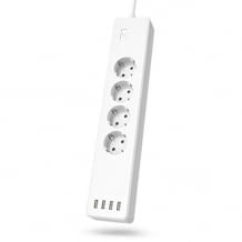 Intelligente Steckdosenleiste mit USB-Upgrade sowie Ansteuerung und Programmierung jeder einzelnen Buchse möglich.