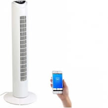 Turmventilator mit WLAN, für Amazon Alexa & Google Assistant, per App und Sprache steuerbar