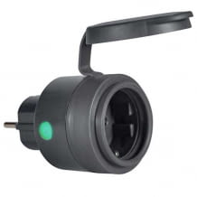 Wetterfeste Zigbee-Außensteckdose, kompatibel mit Alexa, Google Assistant und Philips Hue.