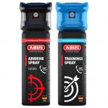 Das Abwehrspray bietet optimalen Schutz im Hosentaschenformat, das Trainingsspray ist ideal zum Üben