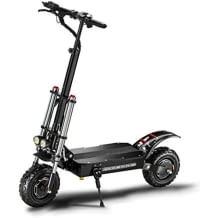 E-Scooter mit Sitz und 11-Zoll-Offroad Reifen, ideal für Fahren im Gelände, 20km/h Höchstgeschwindigkeit