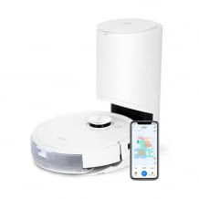 Saug- und Wischroboter mit Vibrationsplatte, sehr guter Navigation, Hindernisserkennung und Sprachsteuerung. Inkl. Lufterfrischer und Absaugstation.