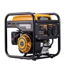 Leiser und leichter Notstromaggregat mit 3500W, 4-Takt-Benzingenerator, Wechselrichtertechnologie und zwei 230V Steckdosen.