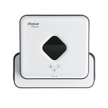 Wischroboter für größere Flächen bis zu 92 Quadratmeter, wischt alle Hartböden (Laminat, Holz, Steinböden und Fliesen