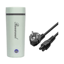 Tragbarer Mini-Heizbecher mit 450 ml Kapazität, Tragschlaufe und automatischer Abschaltung