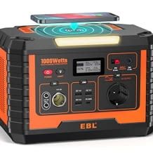 Powerstation für bis zu 10 Geräte gleichzeitig mit 999Wh Lithium Batterie und 230V/1000W Wechselstromsteckdose.