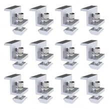 Balkonkraftwerk Aluminium Halterung für Flachdächer  mit 12 Sätzen von Druckblocksätzen.