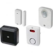 1x Home Automation Gateway, 1x Funk Tür-/Fensterkontakt, 1x Funk-Bewegungsmelder, 1x Funk-Sirene