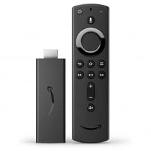 Full HD Fire TV Stick mit Unterstützung von Dolby Atmos Sound und HDR. Mit zahlreichen Apps und Alexa-Sprachfernbedienung.