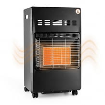 Infrarot Gasheizer aus Keramik mit bis zu 4100W, 3 Heizstufen und verwendbaren Butan- oder Propangasflaschen bis 15 kg.