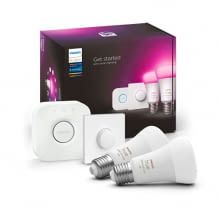Einfacher Einstieg in die Smart Home Beleuchtung. Aus 16 Mio. Farben und verschiedenste Weißtöne für ein maximales Entertainment-Erlebnis auswählen.