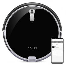 Saugroboter mit Nass-Wisch-Funktion bis zu 180 qm und großem Wassertank. Mit PanView Kamer Navigation und App und Alexa-Steuerung.