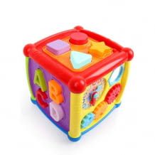 Musikspielzeug für Kinder bis 18 Monate. Ideales Lernspielzeug zum Formen lernen und drei Musikmodi.