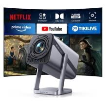 Kleiner Projektor mir Auto Fokus, vertikaler Trapezkorrektur und WLAN-Anbindung