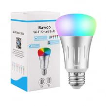 Dimmbare und mehrfarbige LED Glühbirne. Steuerung über App, Timer-Funktion oder Sprachassistenten wie Alexa und Google Home.