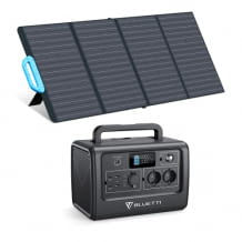 Mobiler Stromspeicher mit 716Wh/1000W, 2 AC-Steckdosen, faltbaren Solarpannel sowie Lithium-Phosphat-Technologie.