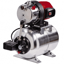 Hauswasserwerk für 5000 l/h, mit 1.200 W, 5 bar, 20 Liter rostfreierem Edelstahl Druckkessel, und robusten Metallgewinden.