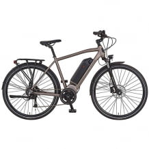 Das Trekking E-Bike glänzt mit EcoDrive Mittelmotor von AEG und hydraulischen Scheibenbremsen
