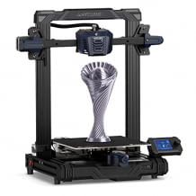 FDM 3D-Drucker mit präzisen 25-Punkt-Auto-Leveln, magnetischer PEI-Federstahlplattform und integrierter Direktantriebsextruder.