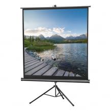 Tragbare Leinwand für den flexiblen und mobilen Einsatz in der Größe 158 x 158 cm