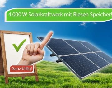 So billig gibt es dieses Riesen Solarpaket für den Balkon?!