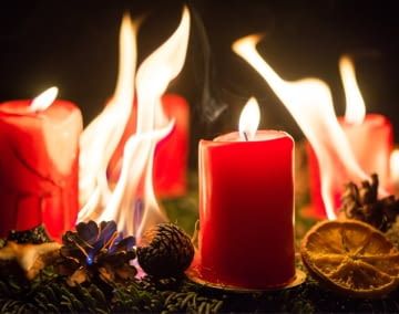 An Weihnachten und Silvester ist die Gefahr eines Brandes besonderes groß
