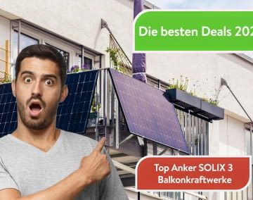 Bei AC TEC Gibt es drei hammerstarke Balkonkraftwerke mit der Anker Solix 3 Solarbank zum ganz kleinen Preis