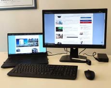 Mit einem Monitor lässt sich die Produktivität im Homeoffice steigern