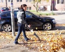 Mit einem Laubbläser wie diesem Worx Modell lässt sich schnell Ordnung schaffen