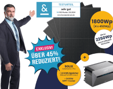 Der beste Solarspeicher im Set mit 4 Solarpanels exklusiv bei homeandsmart