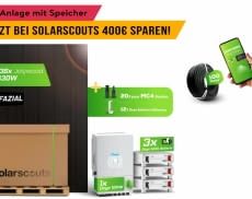 Bei solarscouts.de gibt es aktuell eine leistungsstarke PV-Anlage mit Speicher im Angebot