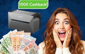 Dank 100 Euro Cashback gibt es den Anker SOLIX 3 Speicher so günstig wie nie!