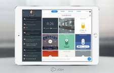 Josh Dashboard auf einem iPad zur Smart Home Sprachsteuerung